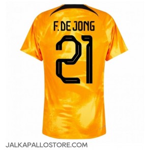 Alankomaat Frenkie de Jong #21 Kotipaita MM-kisat 2022 Lyhythihainen